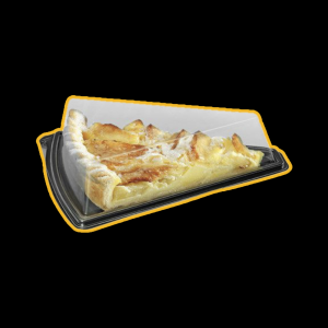 Plateau dessert triangulaire avec couvercle x30